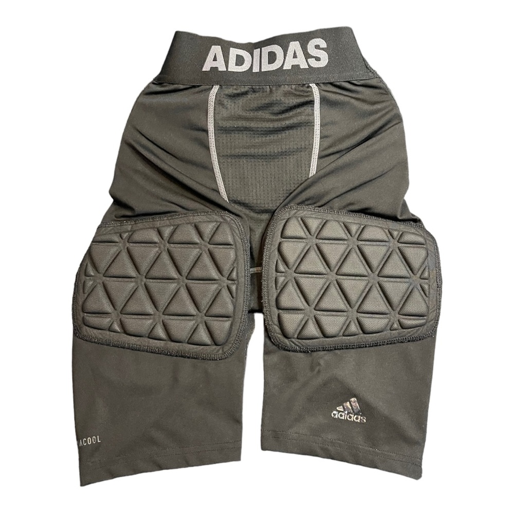 Adidas Youth Techfit 5 Pad Integrated Football Girdle - Size Large Youth - Black